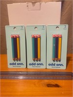 3 new Add onn 3 pack pencil styluses