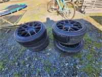 Set of 4 tires and wheels