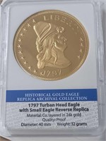 AMERICAN MINT HISTORICAL GOLD EAGLE REPLICA