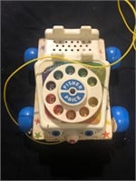 Vintage Fisher Price Phone with Wheels