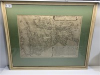 ENGRAVED RARE MAP ANGLIAE SCOTIA ET HIBERNIA NOVA