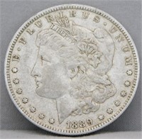 1889-O Morgan Silver Dollar.