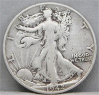 1942-S Walking Liberty Silver Half Dollar.