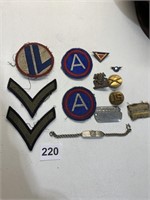 MILITARY PATCHES, TAGS, US MILITARY PIN