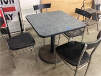 Break room table with 4 chairs  30x30