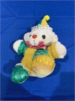 Vintage 80's Plush Clown Bear