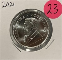 S - 2021 SOUTH AFRICA 1oz FINE SILVER COIN (23)