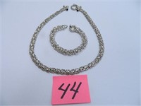 .925 Sterling Turkish Wide Knot 16" Necklace and