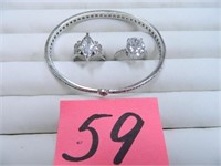 (2) Sterling Cocktail Rings, Size 6 1/2 and 7,
