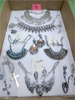 Silvertone and Coppertone Costume Jewelry