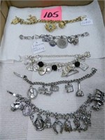 Charm Bracelets with 1 Bracelet with 3 Sterling