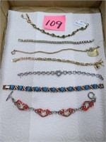 (7) Vintage Bracelets with one being Trifari