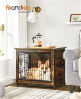 ($132) Feandrea Wooden Dog Crate Furniture,