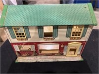 50's Large 2 Story Tin Dollhouse