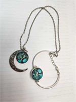 Moon & Tree Necklace/Bracelet Set