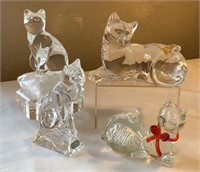 Cats, Murano, Durand and  Lenox Crystal