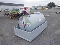 Unused Steel Fuel Tank w/ Pump & Meter 300 Gallons