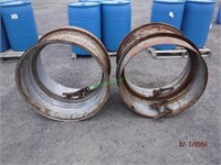 Tractor Dual Steel Rims W/ Clamps
