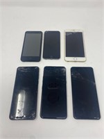 Lot of 6 phones for parts