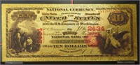 24K gold plated banknote Bismarck North Dakota