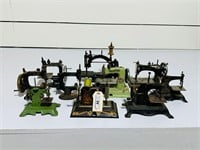 (10) Antique & Vintage Miniature Sewing Machines