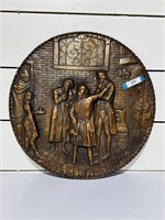 Embossed French Copper Medallion