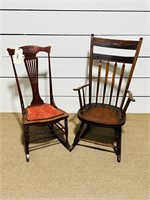 (2) Antique Rocking Chairs