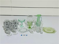 Group Lot - Vintage Bar Items & Glassware