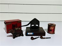Early Texas Tobacco Cutter & Related Items