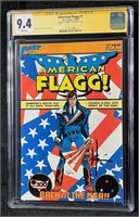 American Flagg 1 CGC SS Signed Howard Chaykin