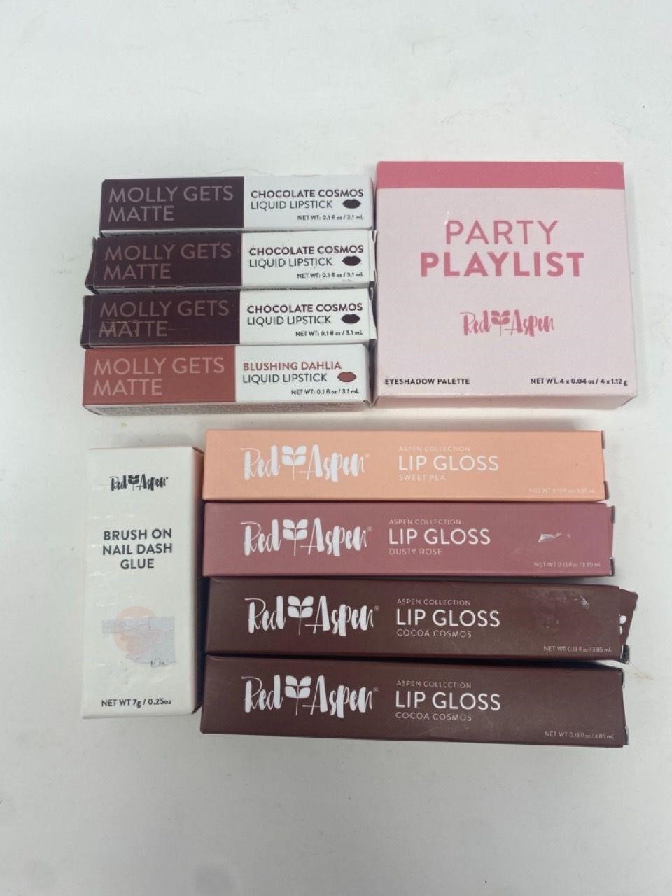 Makeup, Beauty Products. Assortment lip gloss