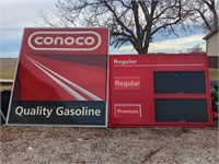 2 LARGE Conoco Quality Gasoline signs