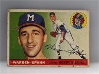 1955 Topps # 31 Warren Spahn Milwuakee Braves HOF
