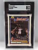 1992-93 Topps Highlight Michael Jordan #3 SGC 8