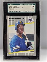 1989 MLB Fleer Ken Griffey Jr Rookie SGC Mint 96