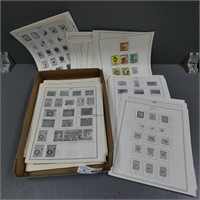 International Stamp Album Pages - Few Stamps