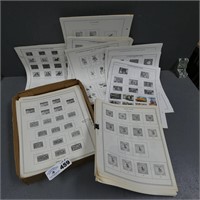 International Stamp Album Pages - Few Stamps
