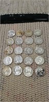 (20) Assorted Silver Quarters