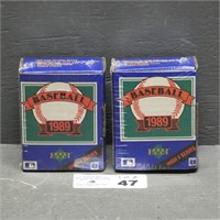 (2) 1989 Upper Deck Baseball High Series Sets