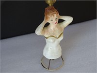 Vintage Woman Chalk Lamp Base