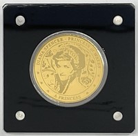 2022 Princess Diana Congo Gold 100 Francs