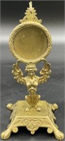 Antique Brass Figural Pocket Watch Stand