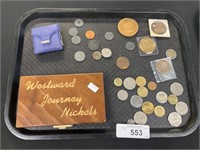 Westward Journey Nickels, Sterling Pendant, Coins.
