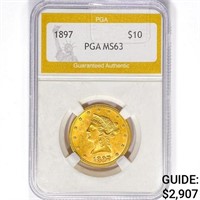 1897 $10 Gold Eagle PGA MS63
