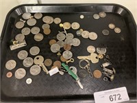 1970s Quarters, 1940-50s  Dimes, 40s Cents.