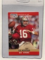 RARE 1990 JOE MONTANA NFL CARD IN GRADED CASE