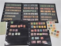 ASSORTMENT OF STAMPS IN BINDER SLEEVES