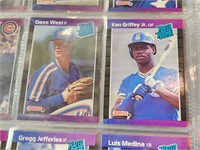 3 Binders of Baseball Cards Ken Griffey Jr Rookie