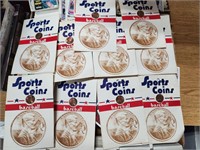 Penny Lot Coins on Cards