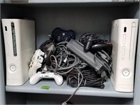 (2) XBox 360 With (6) Controllers & (2) Power Bars